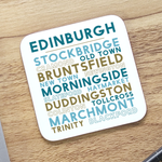 Edinburgh coaster on desk