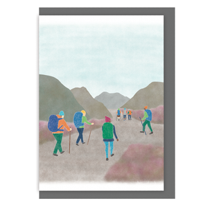 Hiking Greetings Card