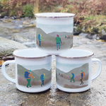 Hiking Enamel Mug