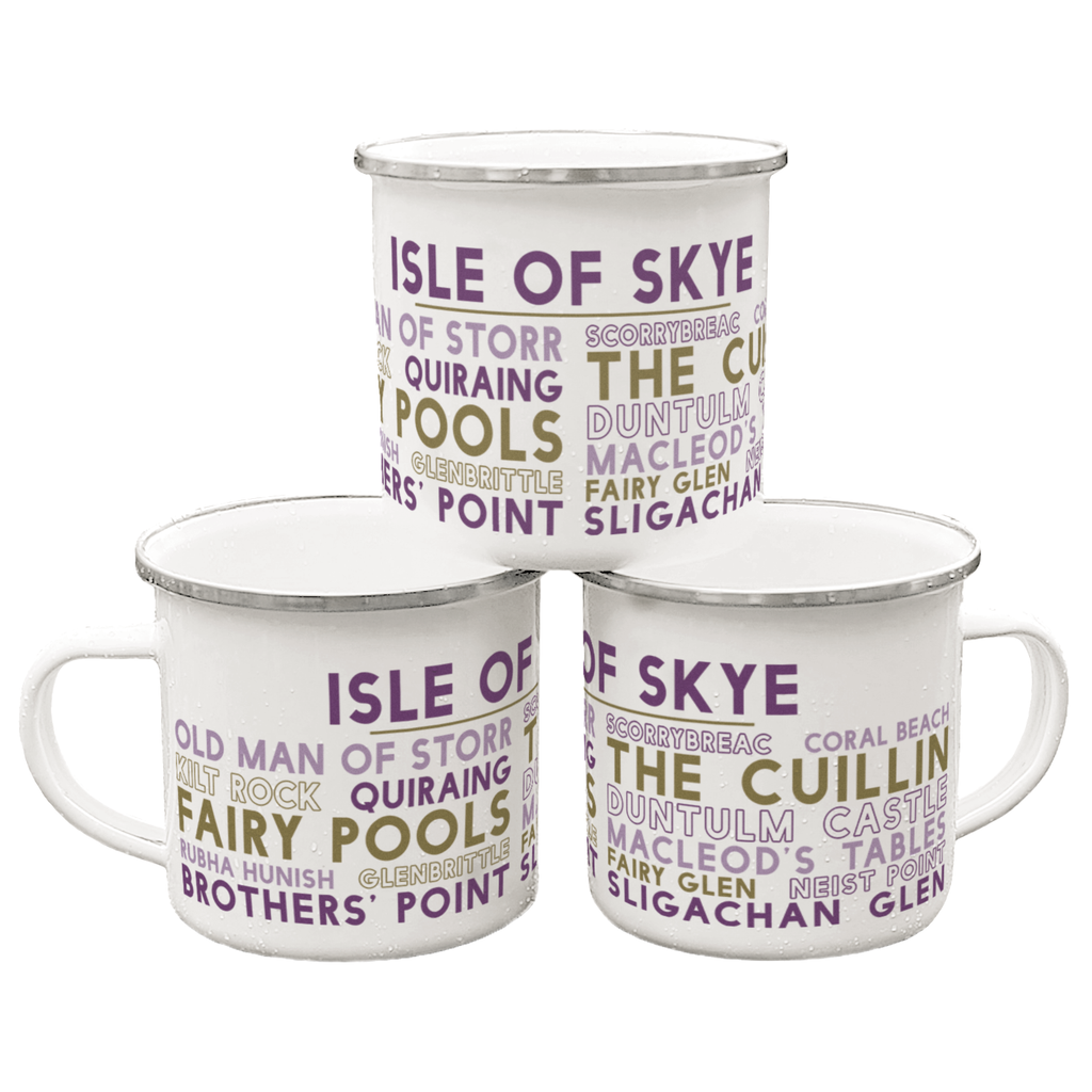 Isle of Skye enamel mug