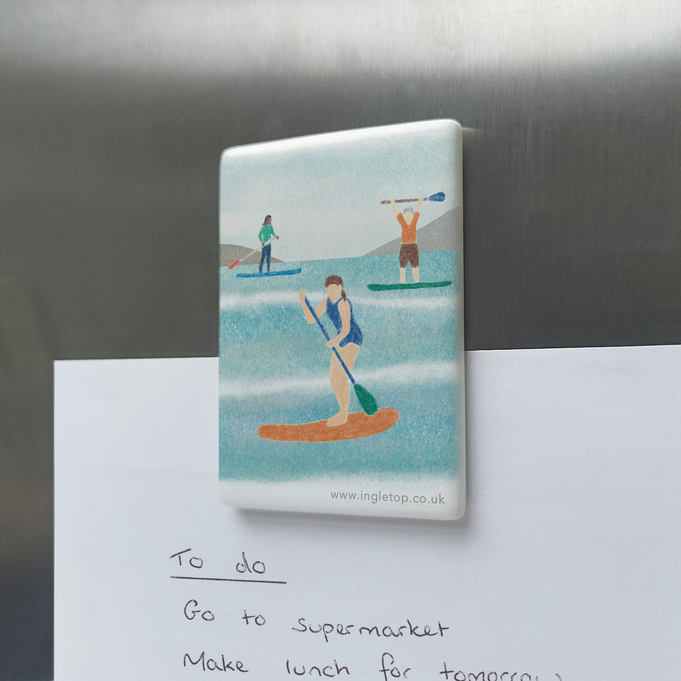 Paddleboarding Fridge Magnet